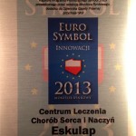 Certyfikat EuroSymbol Innowacji 2013
